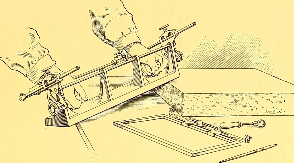 An illustration from Ben Day shading mediums, for art work on stone, metal & card board;, 1920, leaf 10