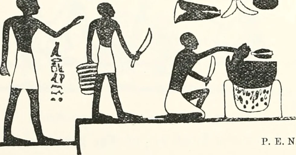 An illustration from Beni Hasan, 1893, leaf 45