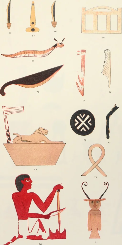 An illustration from Beni Hasan, 1893, leaf 58