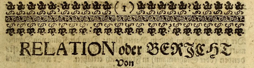 An illustration from Bericht von Gröhnland, gezogen aus zwo Chroniken : einer alten ihslandischen, und einer neuen dänischen; übergesand in frantzösischer Sprahche an Herren von der Mote den Wayer von einem unbenandten Meister, und gedruckt zu Parihs bey Augustin Kürbe in s. anno 1647. Jetzo aber deutsch gegäben, und, um desto färtiger ihn zu gebrauchen, unterschihdlich eingeteihlet, 1674, leaf 13