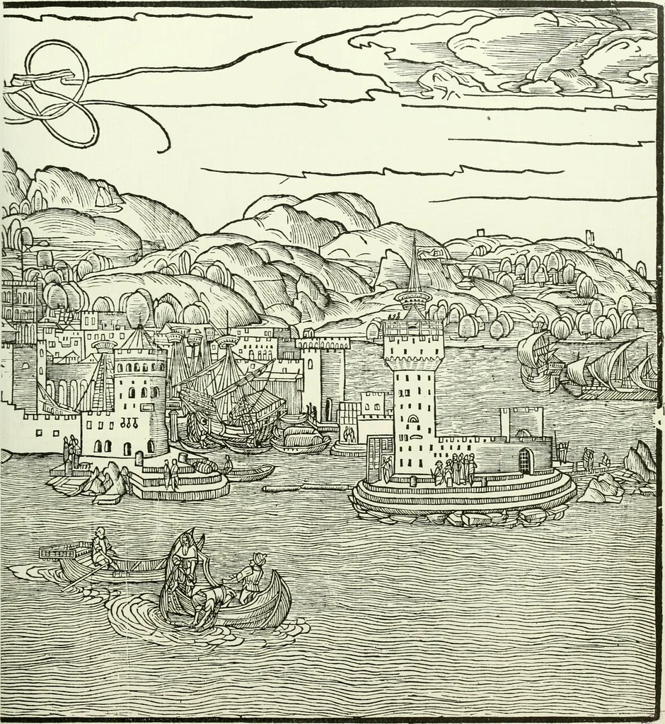 An illustration from Bernhard von Breydenbach and his journey to the Holy Land 1483-4 : a bibliography, 1911, leaf 130