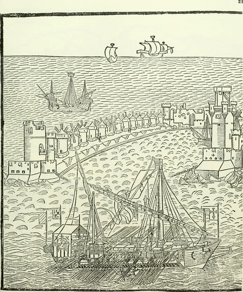 An illustration from Bernhard von Breydenbach and his journey to the Holy Land 1483-4 : a bibliography, 1911, leaf 132