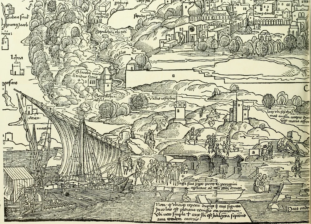 An illustration from Bernhard von Breydenbach and his journey to the Holy Land 1483-4 : a bibliography, 1911, leaf 141