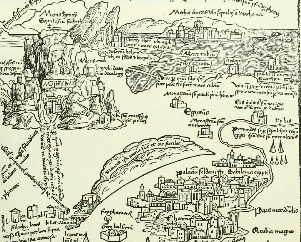 An illustration from Bernhard von Breydenbach and his journey to the Holy Land 1483-4 : a bibliography, 1911, leaf 146