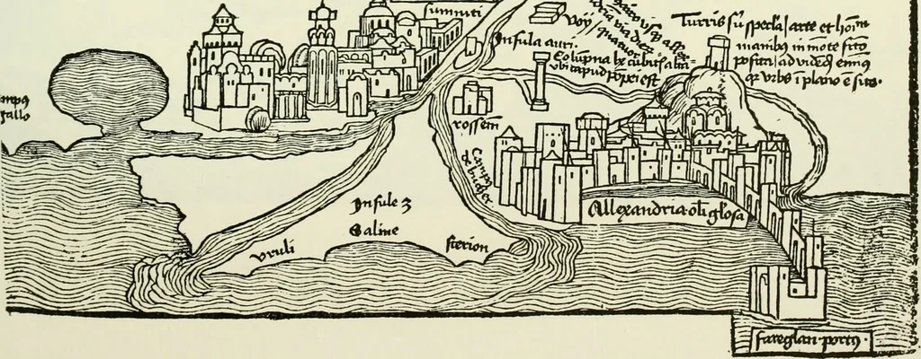 An illustration from Bernhard von Breydenbach and his journey to the Holy Land 1483-4 : a bibliography, 1911, leaf 146
