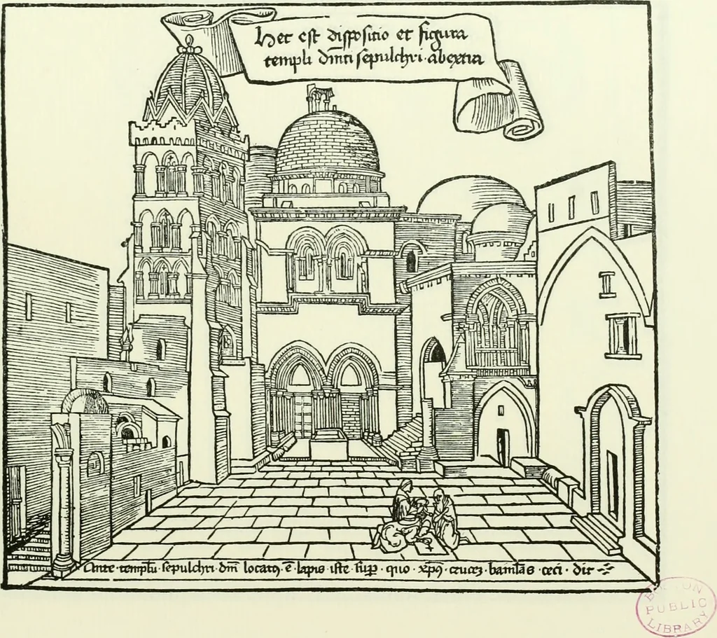 An illustration from Bernhard von Breydenbach and his journey to the Holy Land 1483-4 : a bibliography, 1911, leaf 150