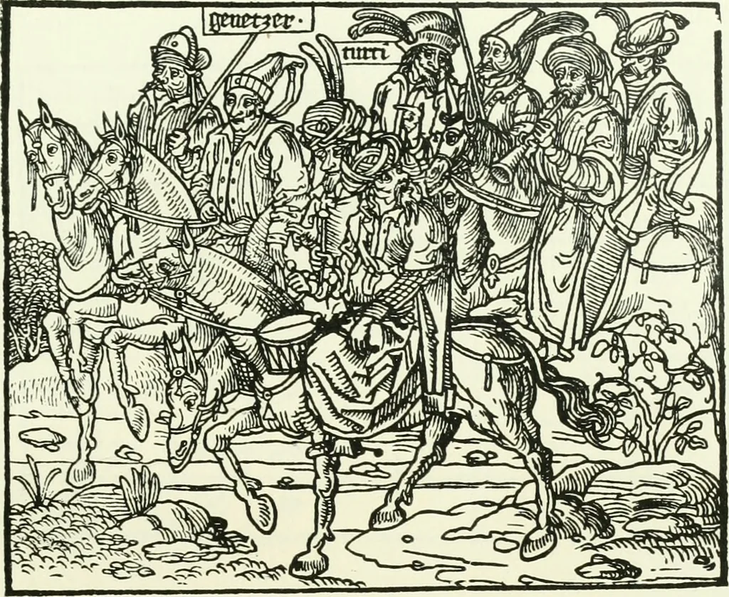 An illustration from Bernhard von Breydenbach and his journey to the Holy Land 1483-4 : a bibliography, 1911, leaf 166