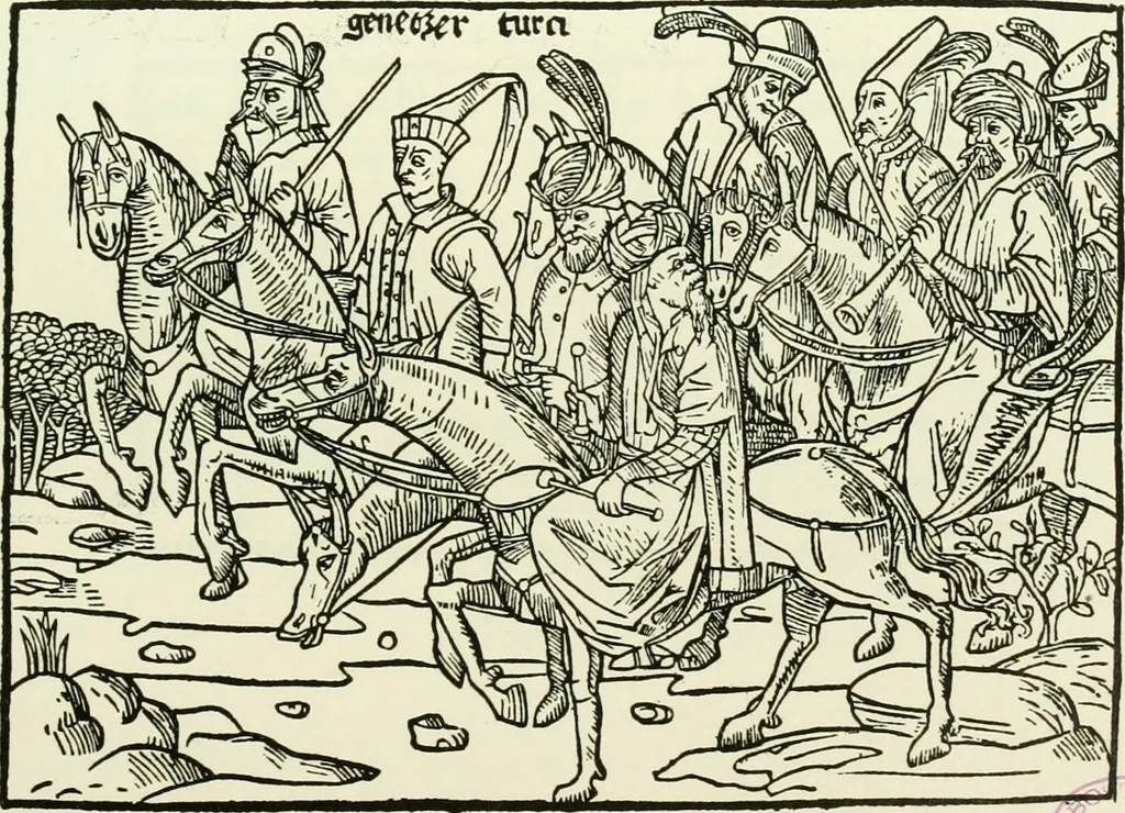 An illustration from Bernhard von Breydenbach and his journey to the Holy Land 1483-4 : a bibliography, 1911, leaf 166