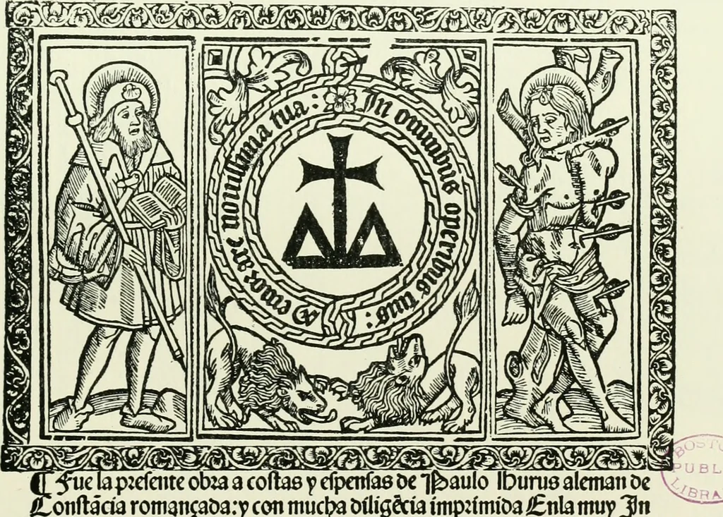 An illustration from Bernhard von Breydenbach and his journey to the Holy Land 1483-4 : a bibliography, 1911, leaf 180