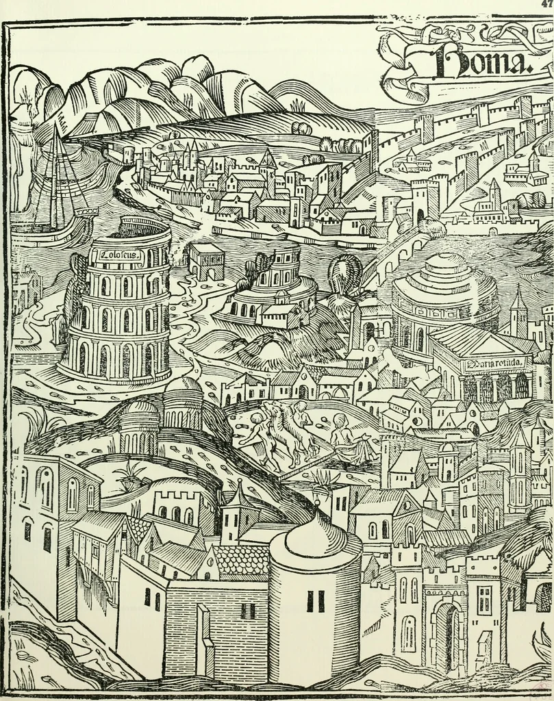 An illustration from Bernhard von Breydenbach and his journey to the Holy Land 1483-4 : a bibliography, 1911, leaf 184
