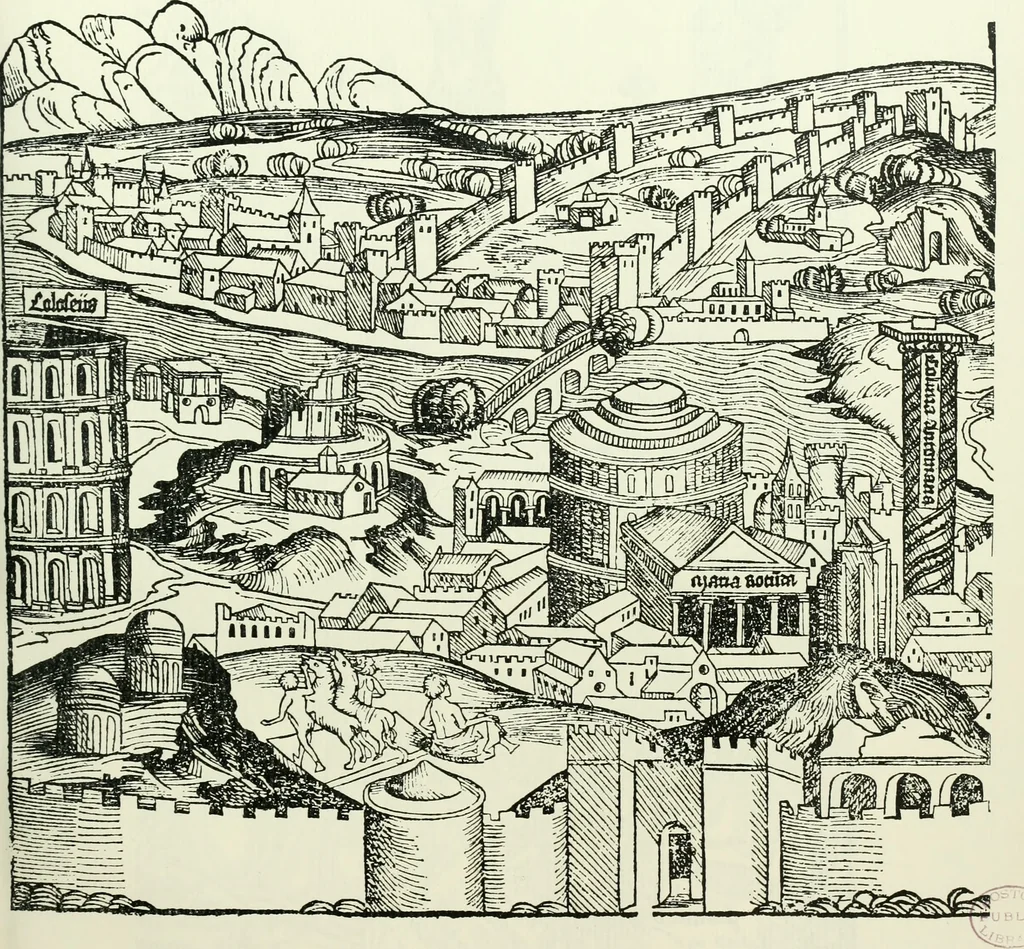 An illustration from Bernhard von Breydenbach and his journey to the Holy Land 1483-4 : a bibliography, 1911, leaf 186