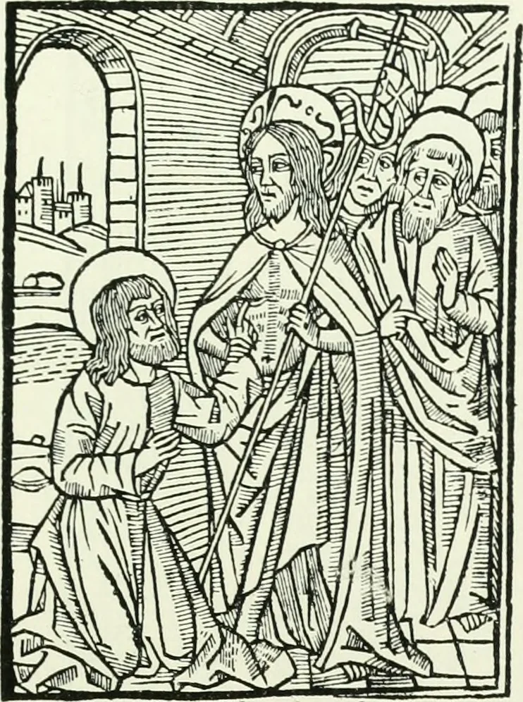 An illustration from Bernhard von Breydenbach and his journey to the Holy Land 1483-4 : a bibliography, 1911, leaf 190