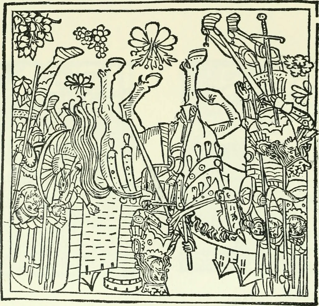 An illustration from Bernhard von Breydenbach and his journey to the Holy Land 1483-4 : a bibliography, 1911, leaf 196