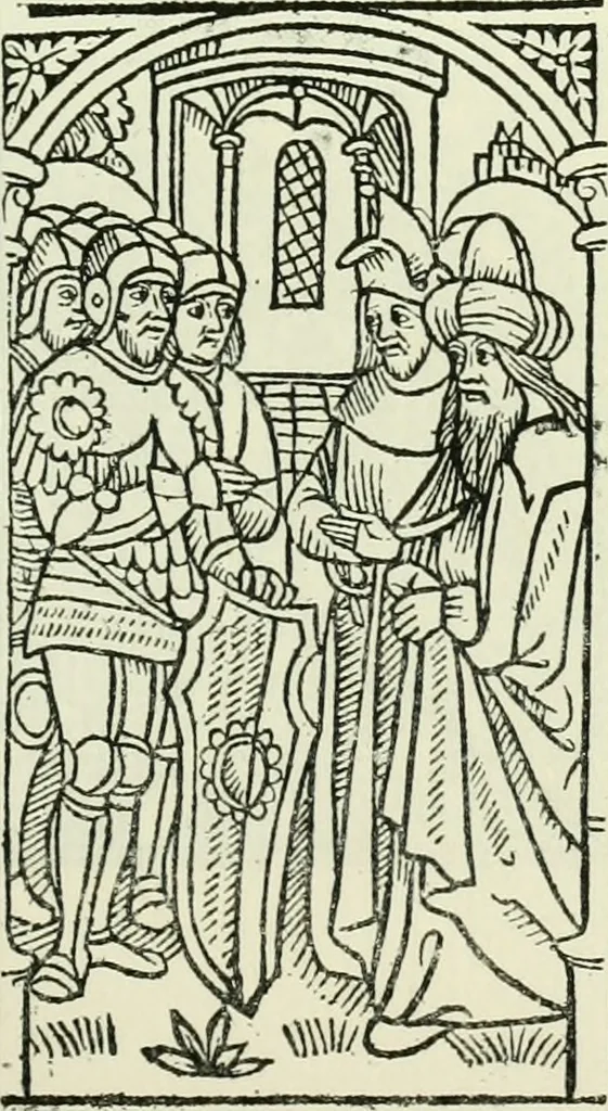 An illustration from Bernhard von Breydenbach and his journey to the Holy Land 1483-4 : a bibliography, 1911, leaf 196