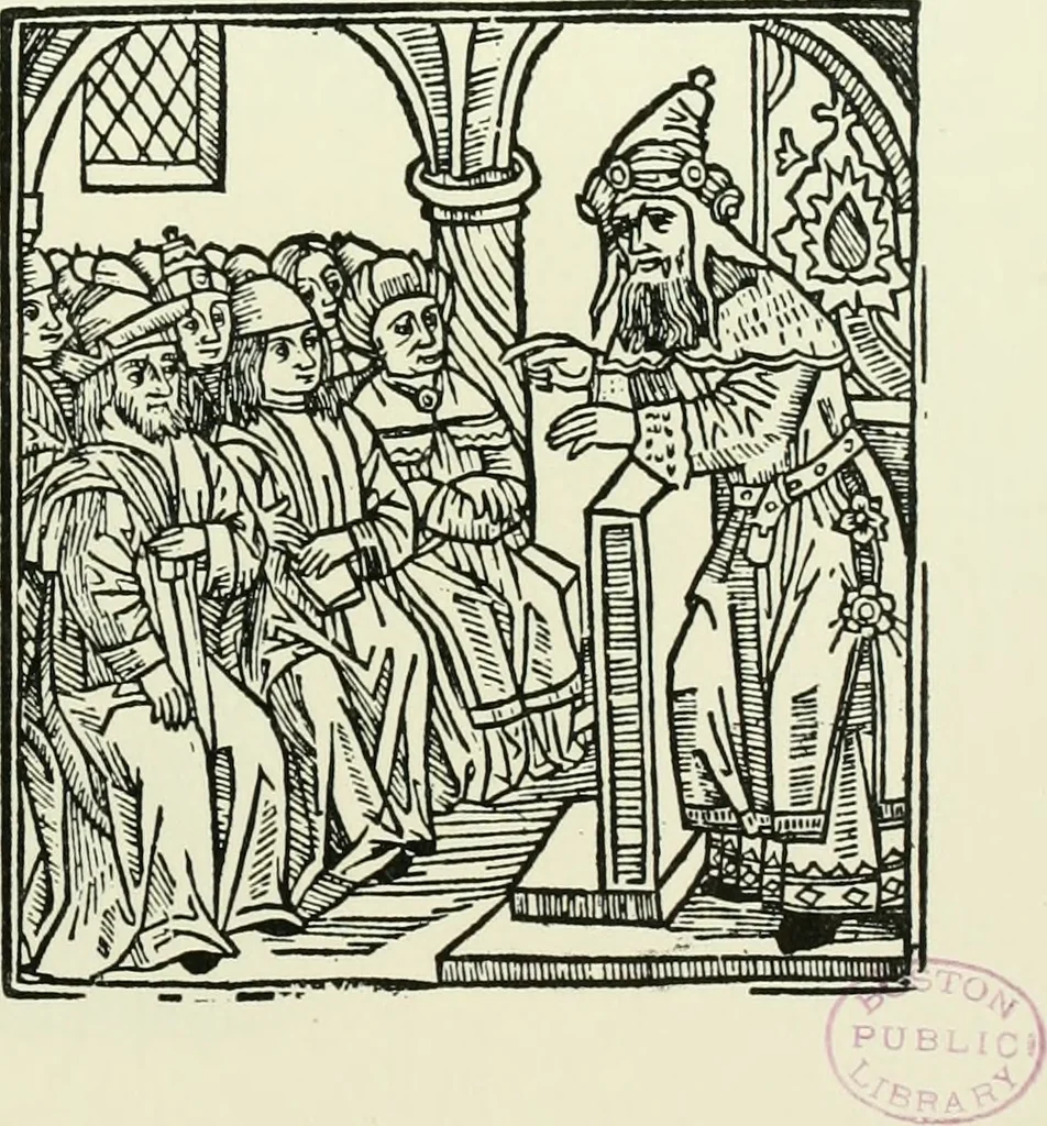 An illustration from Bernhard von Breydenbach and his journey to the Holy Land 1483-4 : a bibliography, 1911, leaf 198