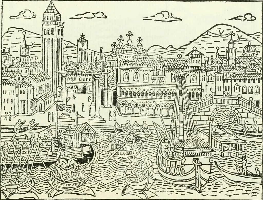 An illustration from Bernhard von Breydenbach and his journey to the Holy Land 1483-4 : a bibliography, 1911, leaf 202