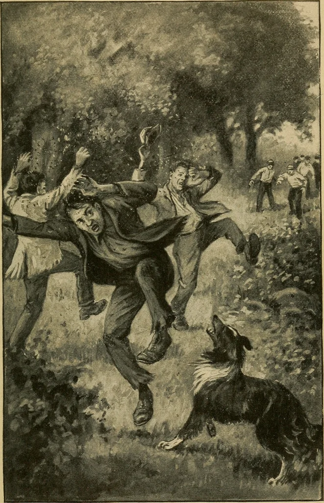 An illustration from Bert Wilson at the wheel, 1913, leaf 60