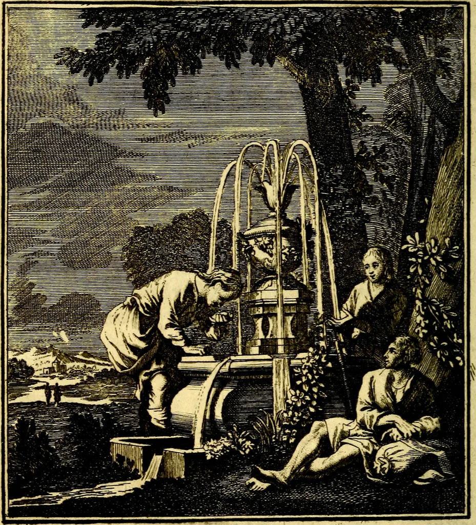 An illustration from Beschouwing der Wereld, 1738, leaf 111