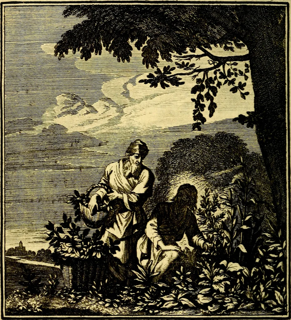 An illustration from Beschouwing der Wereld, 1738, leaf 127
