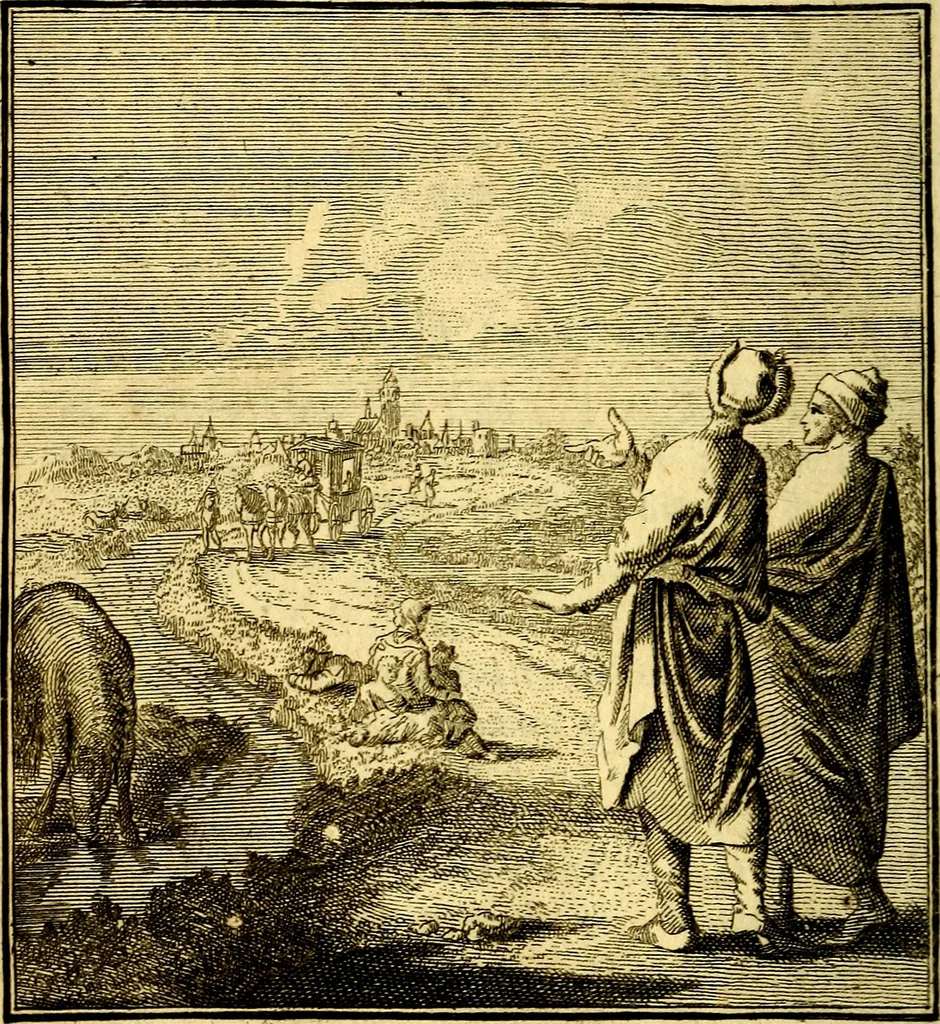 An illustration from Beschouwing der Wereld, 1738, leaf 143