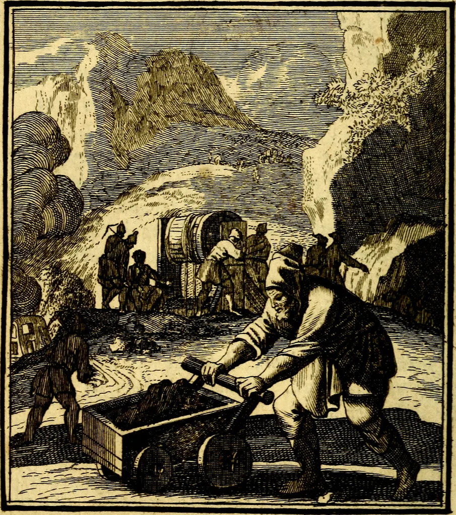 An illustration from Beschouwing der Wereld, 1738, leaf 147