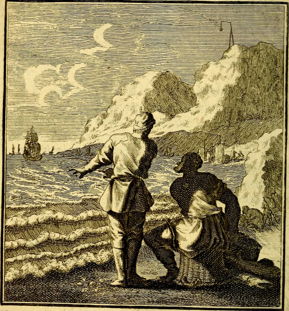 An illustration from Beschouwing der Wereld, 1738, leaf 167