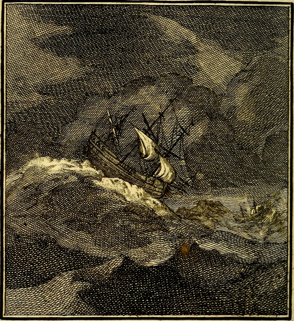 An illustration from Beschouwing der Wereld, 1738, leaf 171
