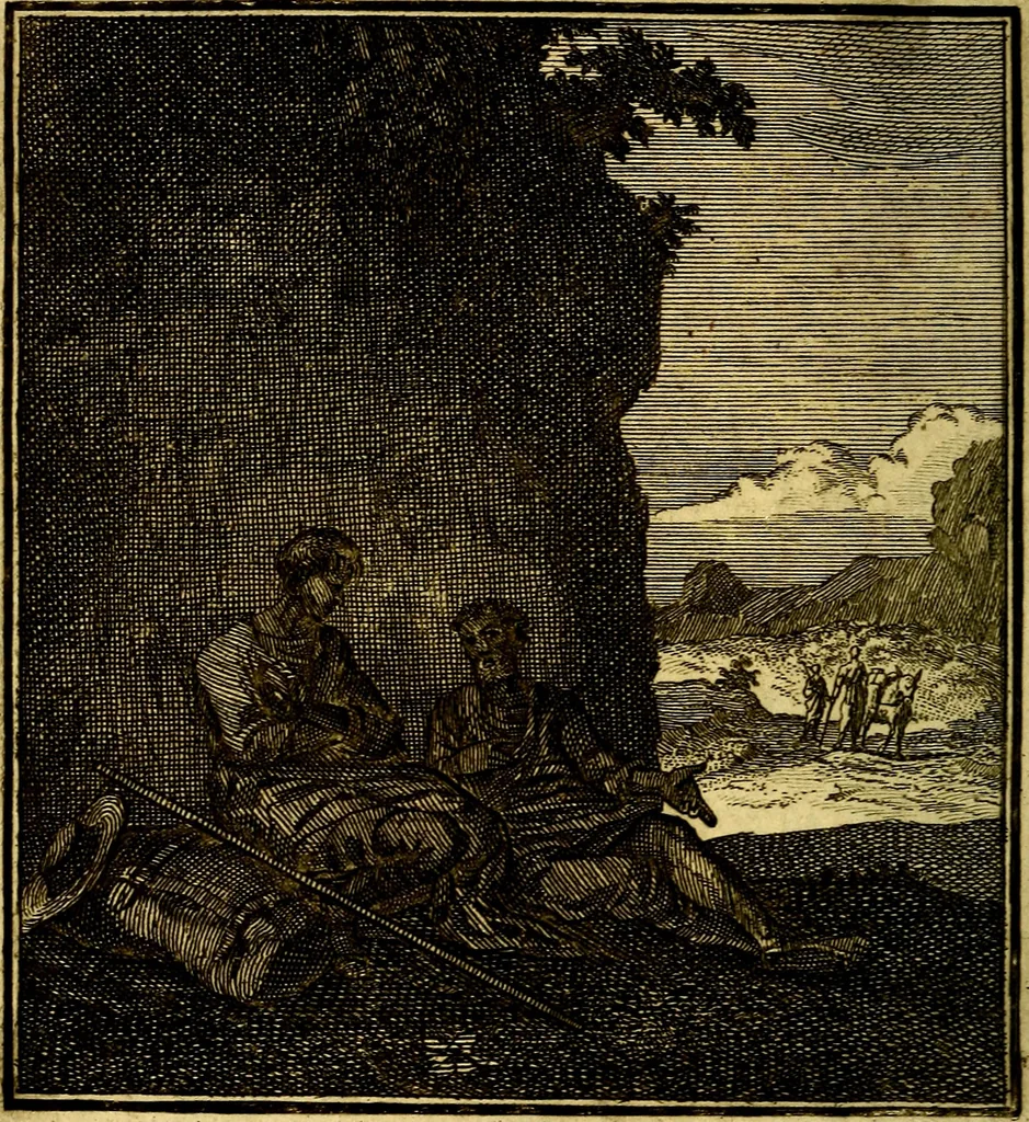 An illustration from Beschouwing der Wereld, 1738, leaf 183