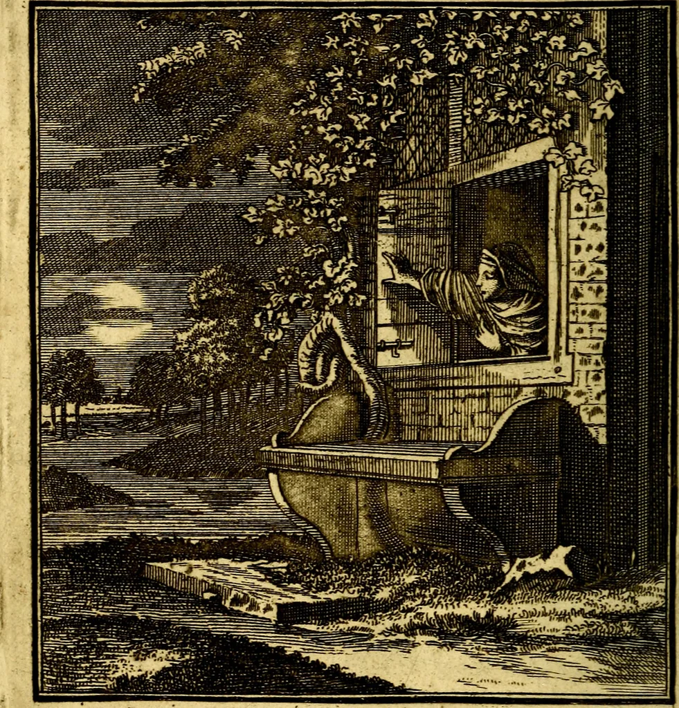 An illustration from Beschouwing der Wereld, 1738, leaf 187