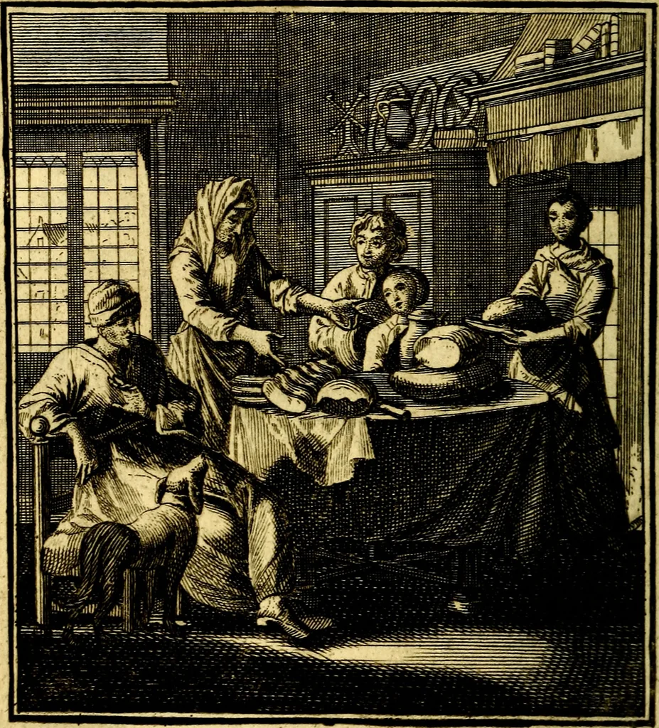 An illustration from Beschouwing der Wereld, 1738, leaf 191
