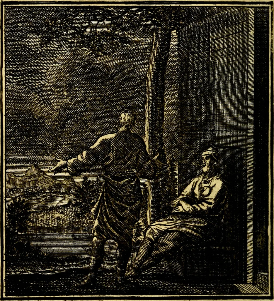 An illustration from Beschouwing der Wereld, 1738, leaf 195
