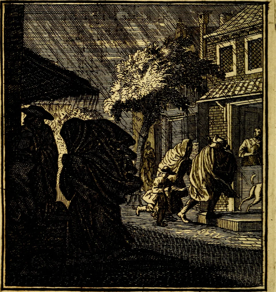 An illustration from Beschouwing der Wereld, 1738, leaf 203