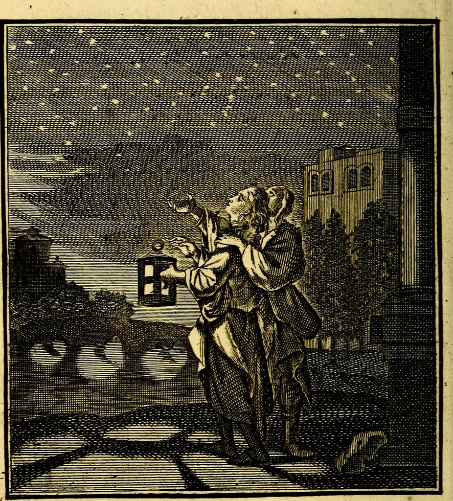An illustration from Beschouwing der Wereld, 1738, leaf 23