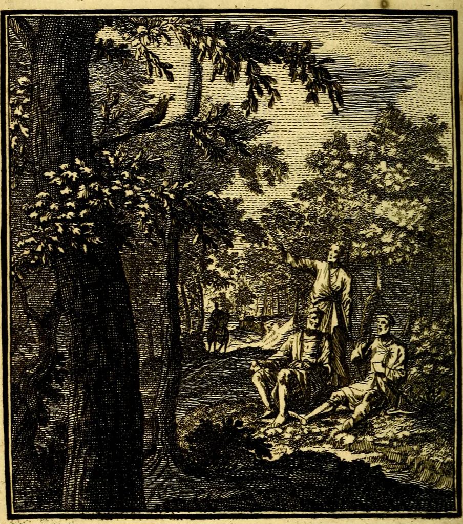 An illustration from Beschouwing der Wereld, 1738, leaf 319