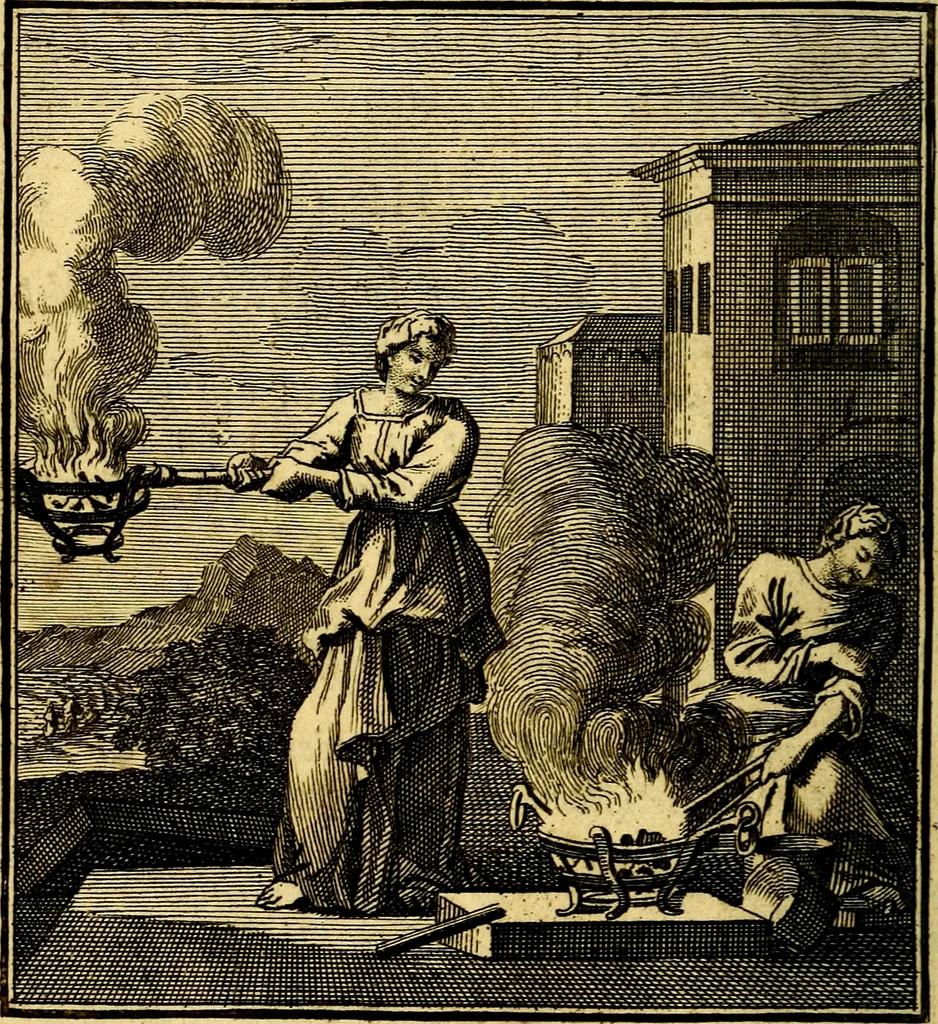 An illustration from Beschouwing der Wereld, 1738, leaf 35