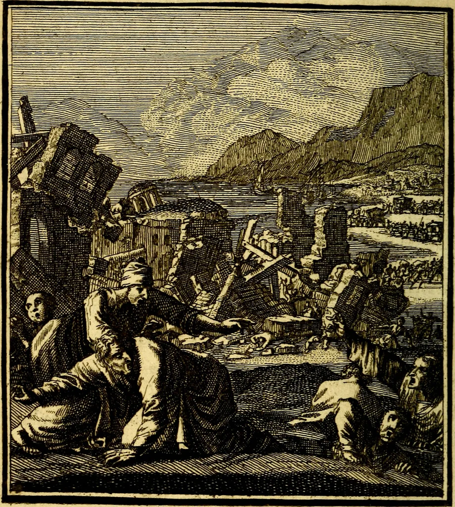 An illustration from Beschouwing der Wereld, 1738, leaf 355