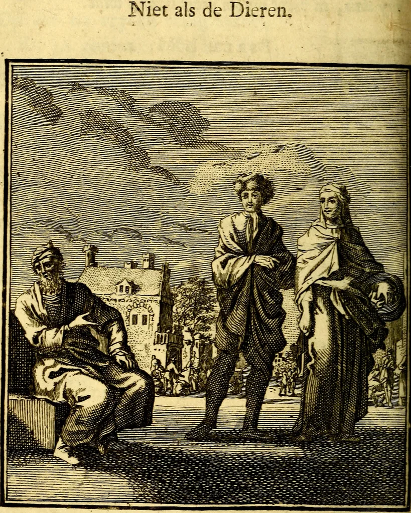 An illustration from Beschouwing der Wereld, 1738, leaf 381