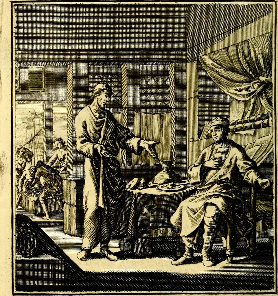 An illustration from Beschouwing der Wereld, 1738, leaf 393