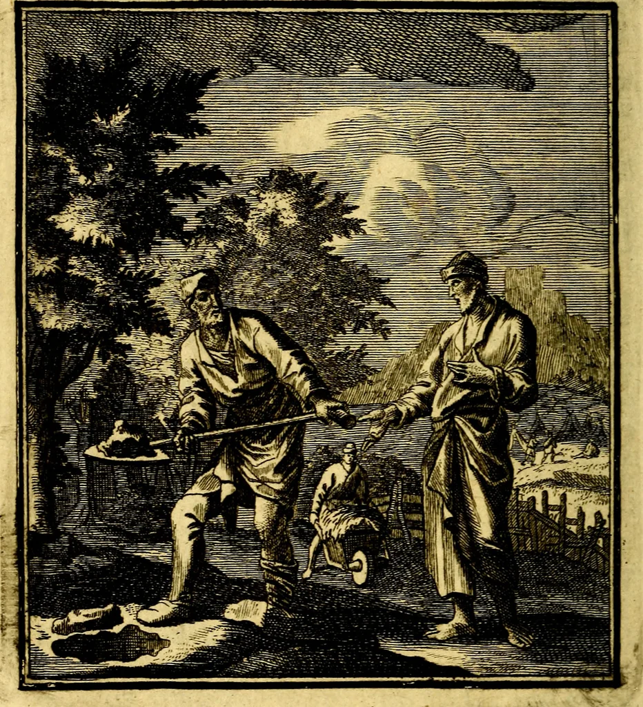 An illustration from Beschouwing der Wereld, 1738, leaf 43