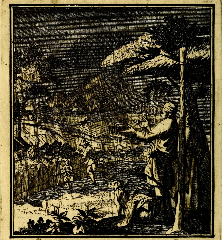 An illustration from Beschouwing der Wereld, 1738, leaf 51