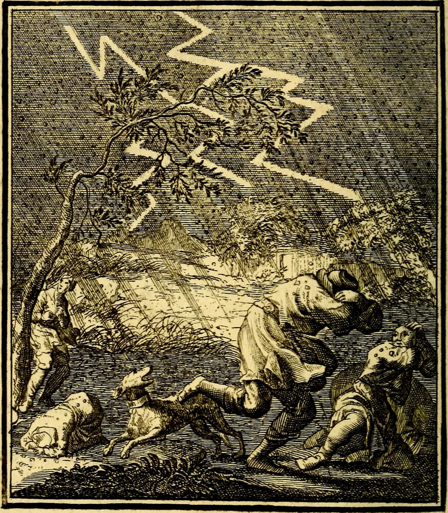 An illustration from Beschouwing der Wereld, 1738, leaf 63