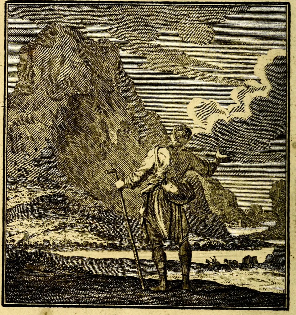 An illustration from Beschouwing der Wereld, 1738, leaf 67
