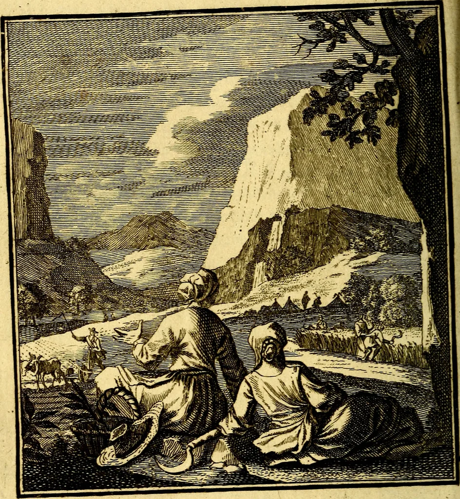 An illustration from Beschouwing der Wereld, 1738, leaf 71