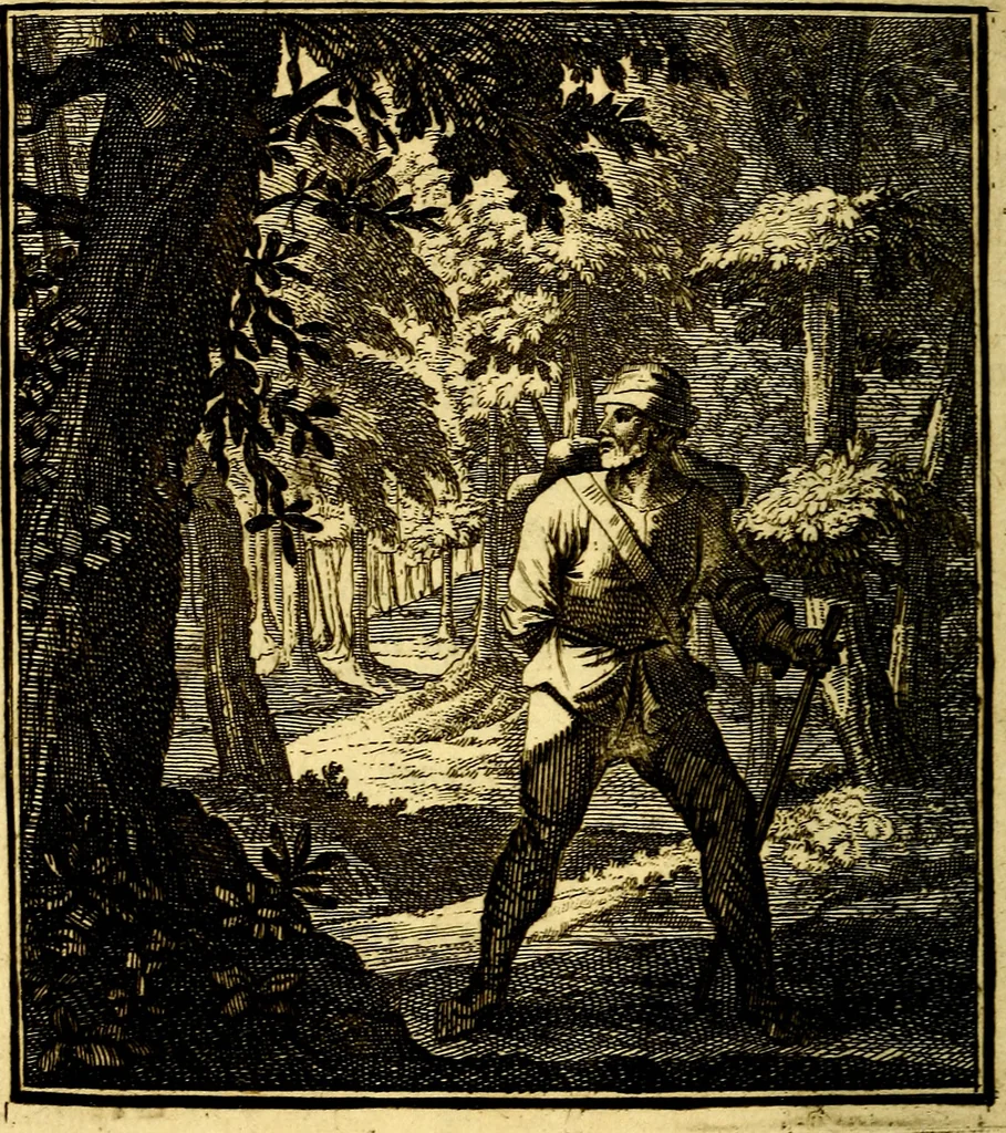 An illustration from Beschouwing der Wereld, 1738, leaf 79