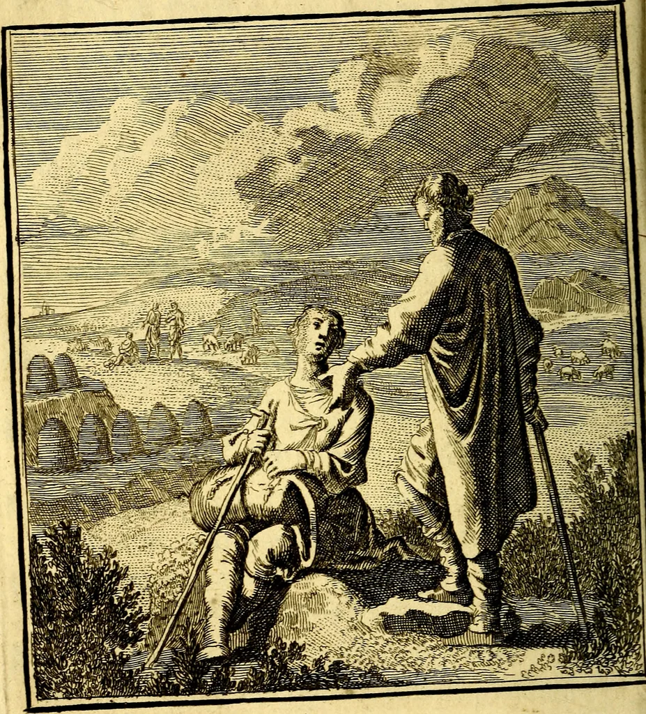 An illustration from Beschouwing der Wereld, 1738, leaf 87