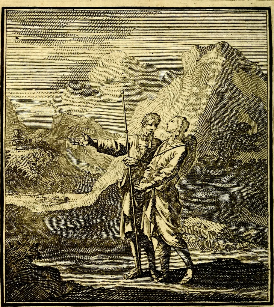 An illustration from Beschouwing der Wereld, 1738, leaf 95