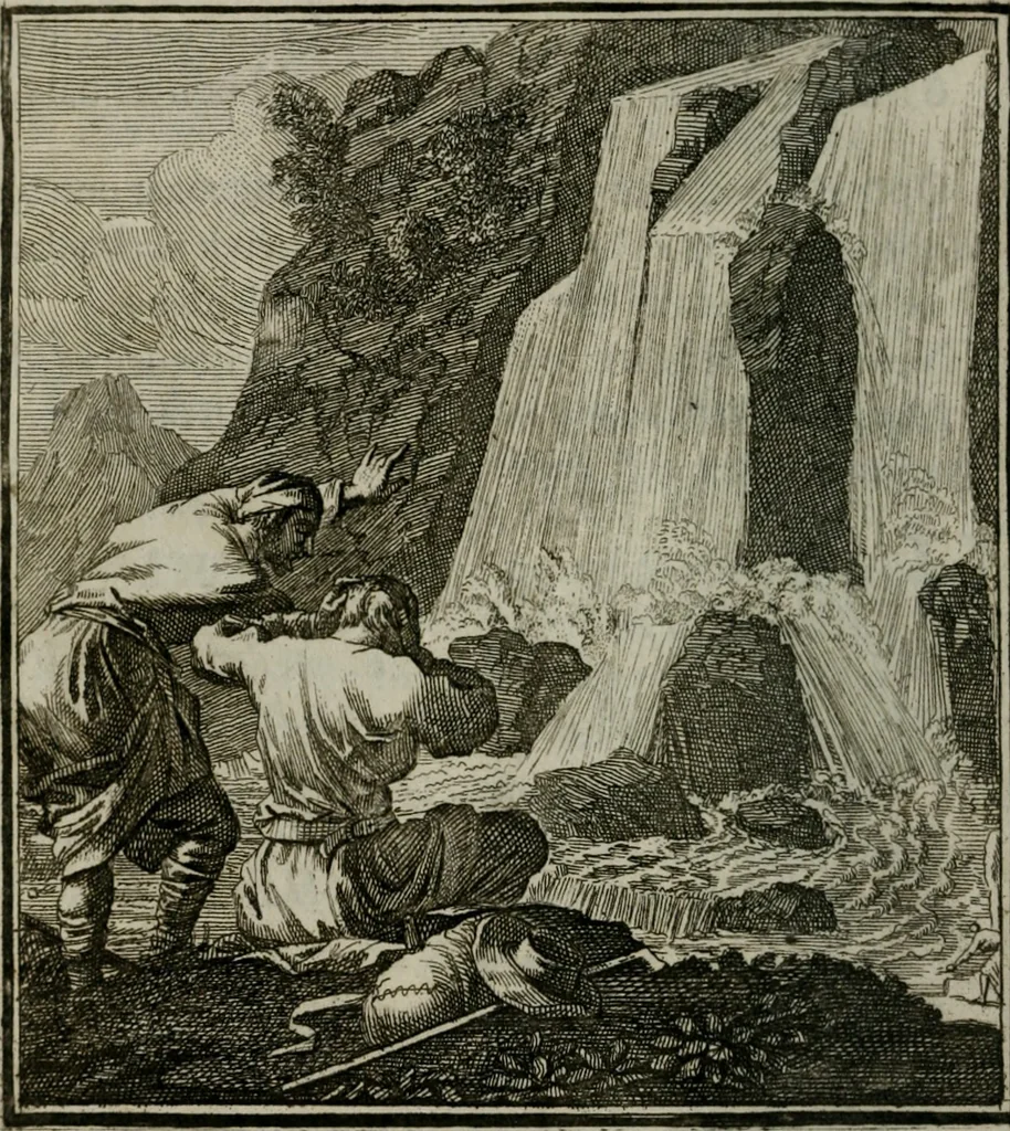An illustration from Beschouwing der Wereld, 1738, leaf 107