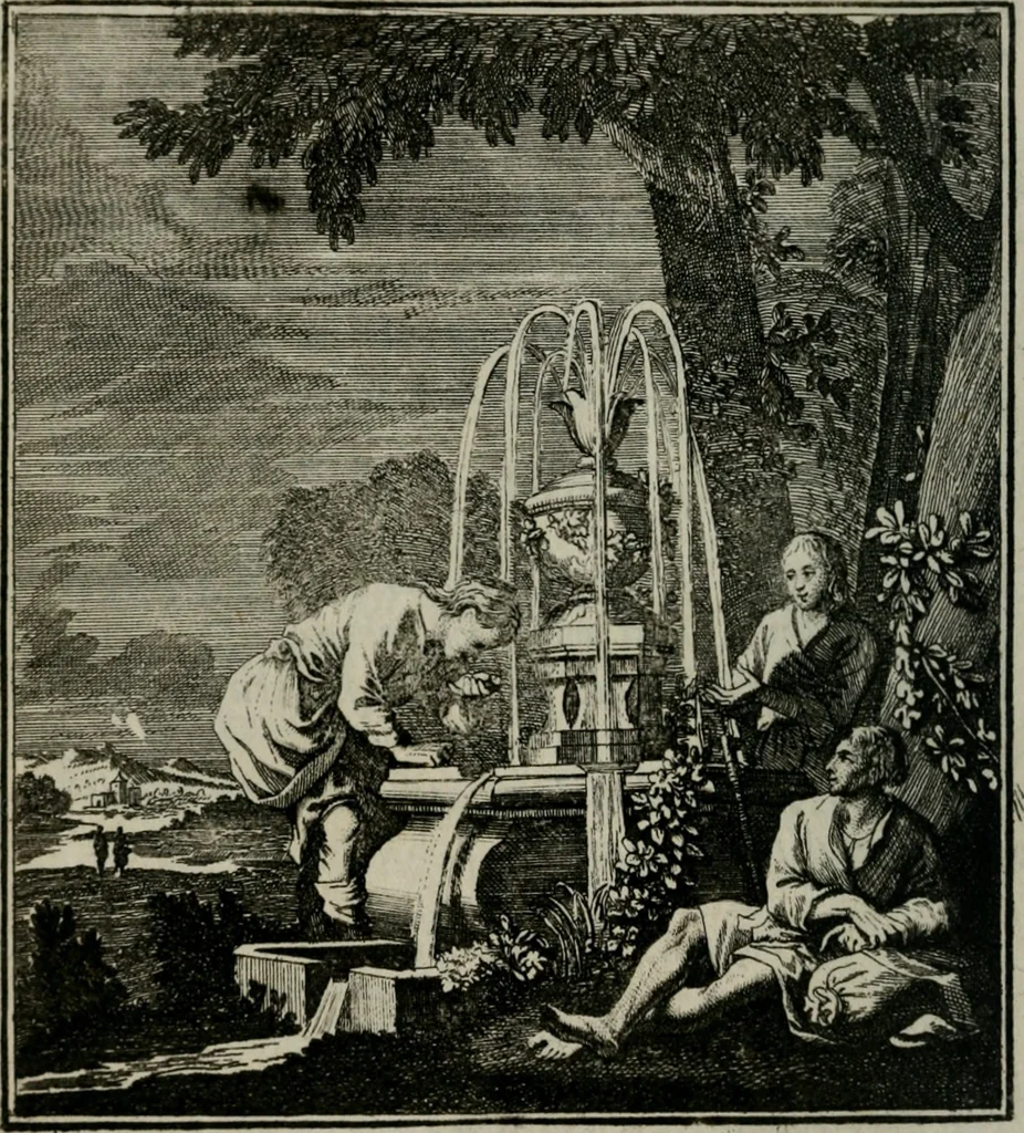 An illustration from Beschouwing der Wereld, 1738, leaf 115