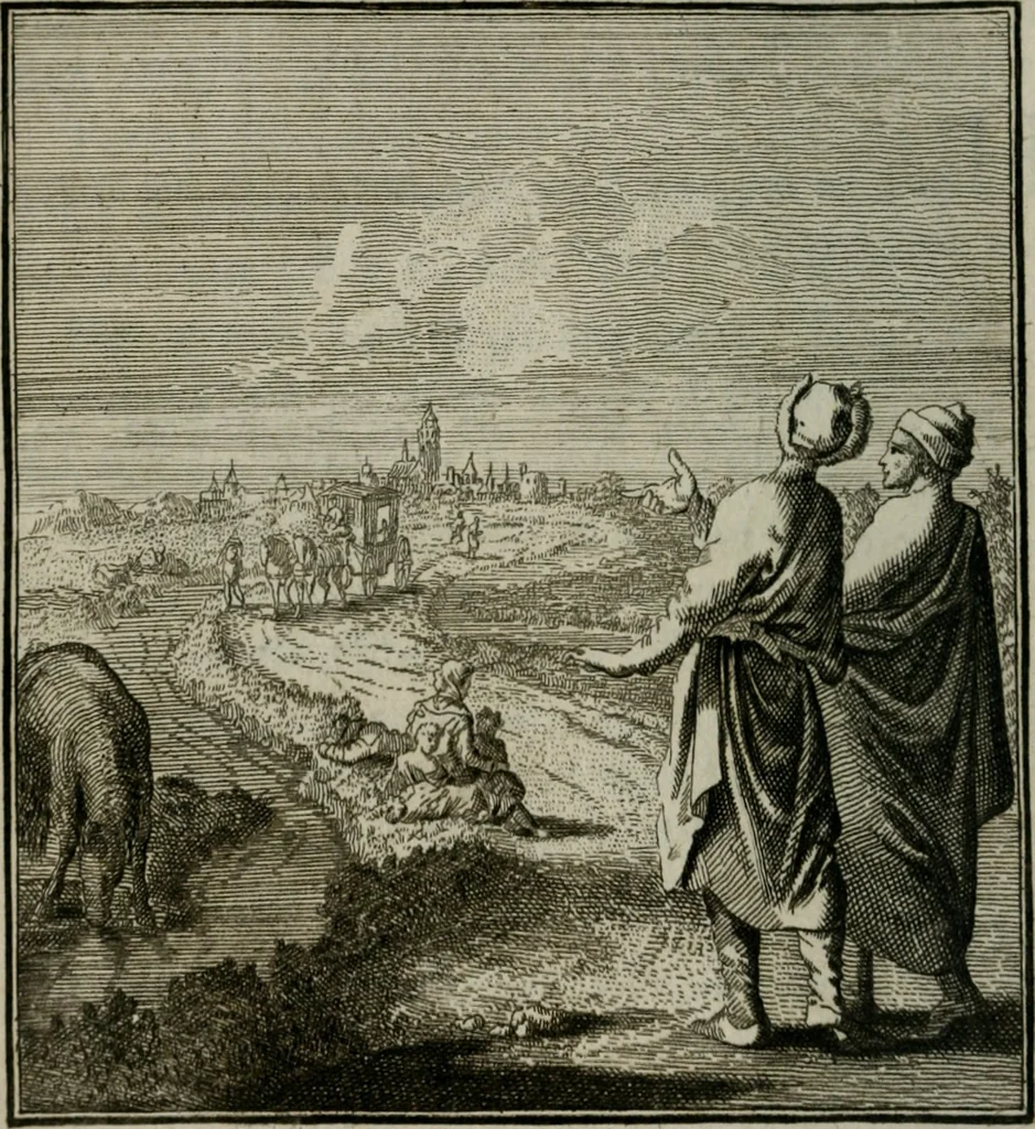 An illustration from Beschouwing der Wereld, 1738, leaf 147