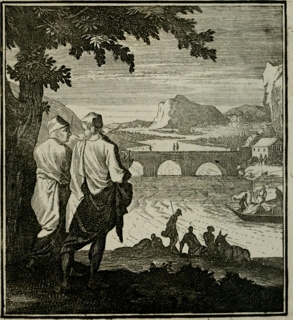 An illustration from Beschouwing der Wereld, 1738, leaf 163